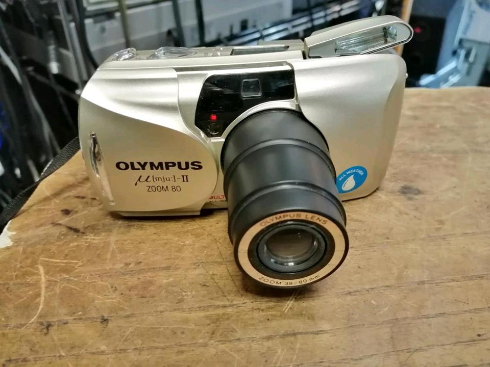 OLYMPUS MJU-II Zoom 80, Analog-Kamera mit Original-Tasche!!