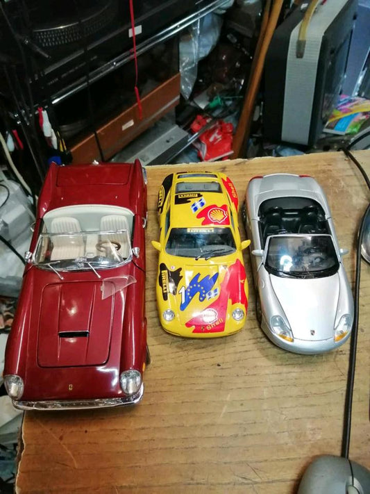 3 Metall-Autos - 1 FERRARI und 2 PORSCHE!!