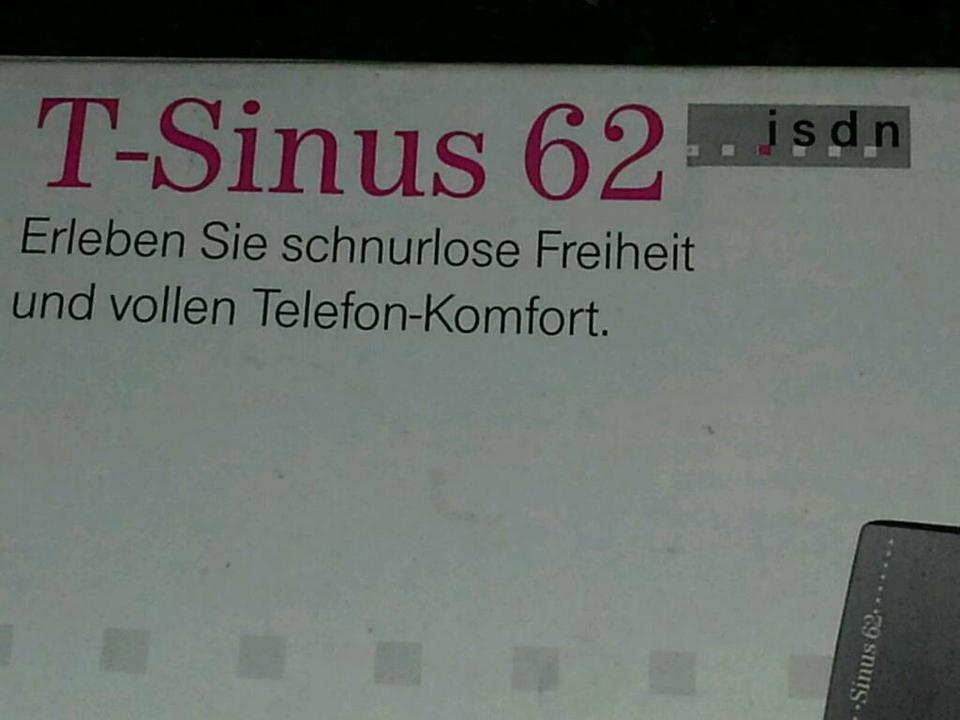 T-SINUS 62 (TELEKOM) schnurloses Telefon,ISDN, NEU & OVP!!