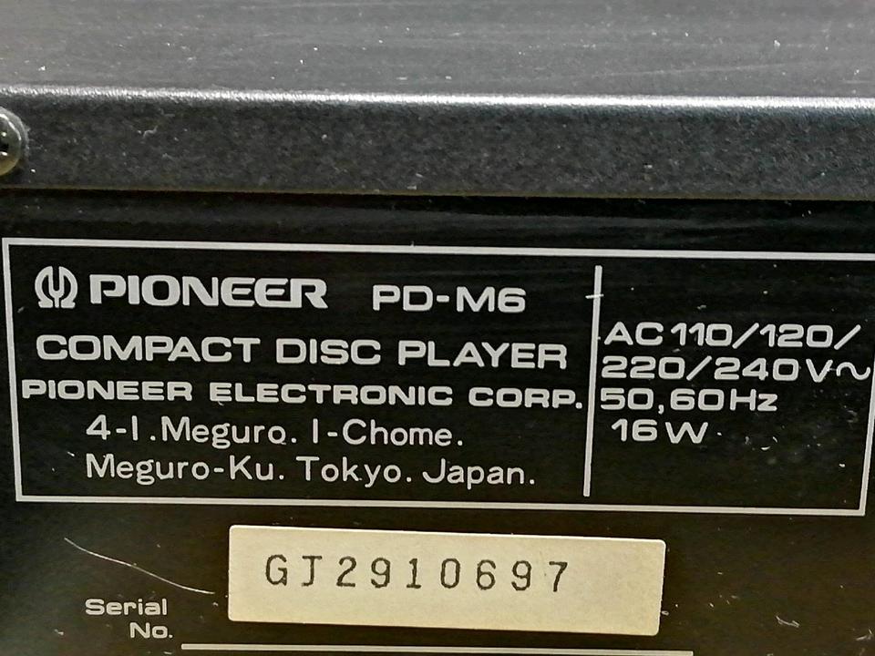 PIONEER PD-M6, CD-Player OHNE Fernbedienung!!