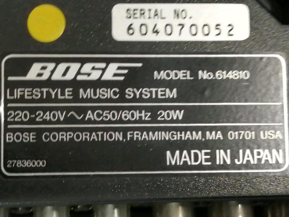 BOSE No. 614810 Lifestyle Music System, guter Zustand!!