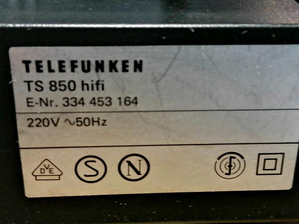 TELEFUNKEN TS850 hifi Plattenspieler + TM500 Nadel-System!!