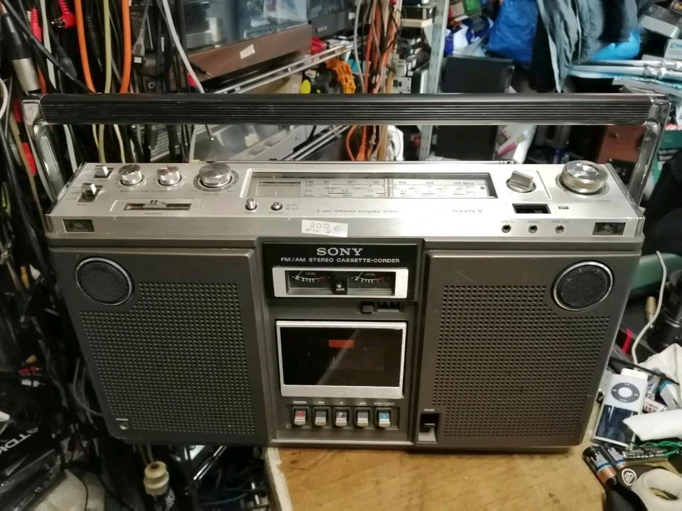 SONY CF-570S, Stereo Cassette-Corder 4 Bands, etwas DEFEKT!!