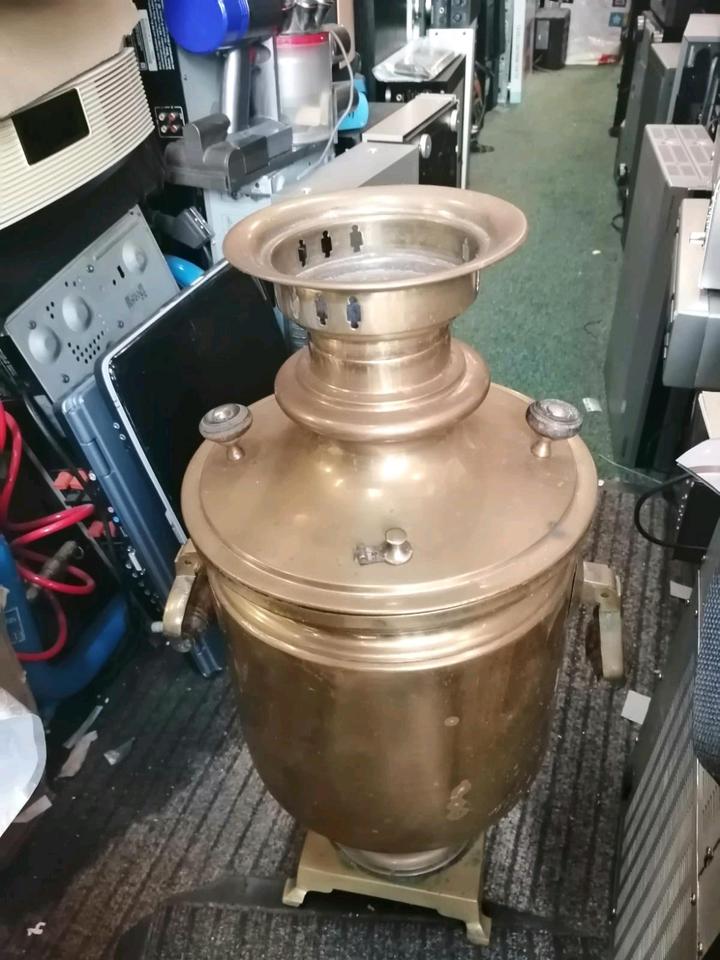 Russischer Samowar, Holzkohle, Baujahr: 1882, ca. 9 Liter!!