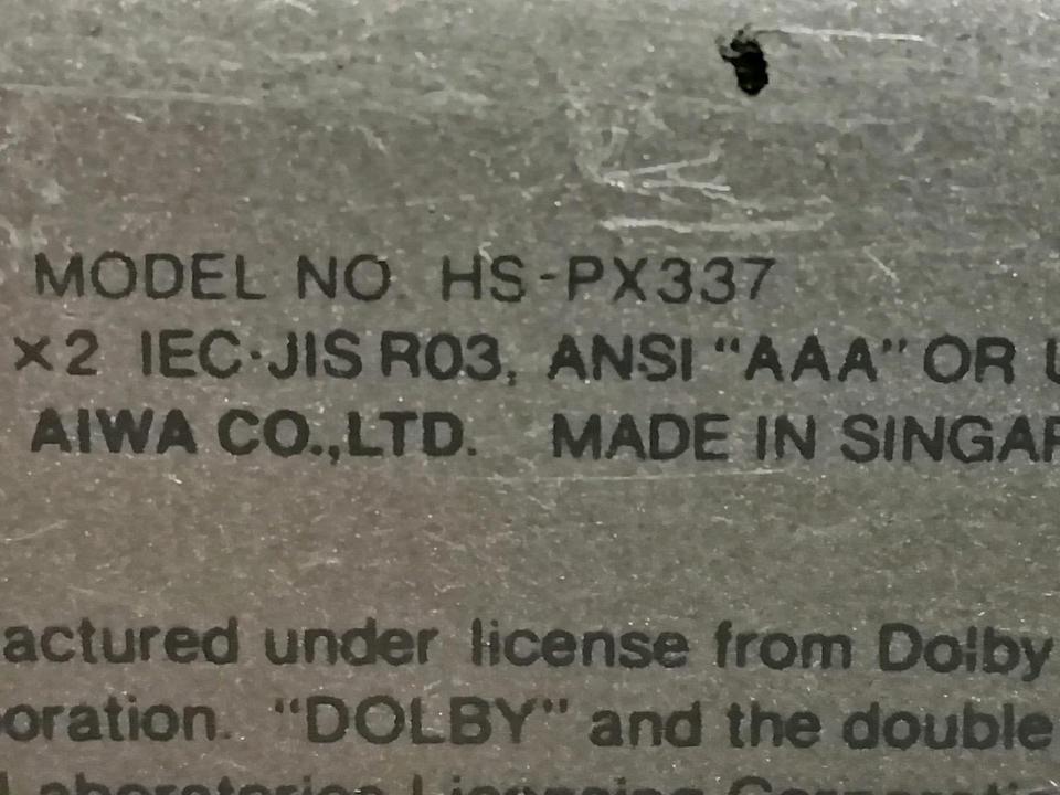 2 AIWA Walkman: HS-PX310 + HS-PX337, beide Walkman sind DEFEKT!!!
