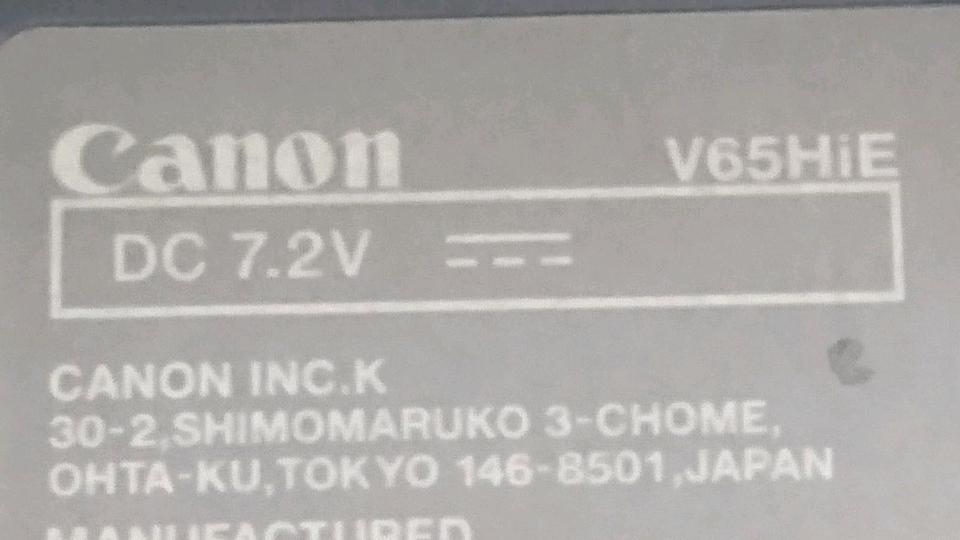 CANON V65 Hier, Videocamera Hi8 und Video 8, mit Zubehör!!