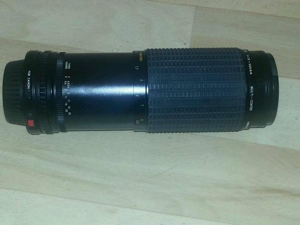 SIGMA ZOOM -2 II; 1:4.5 ~ 5.6/f = 75 ~ 300 mm; OBJEKTIV für CANON