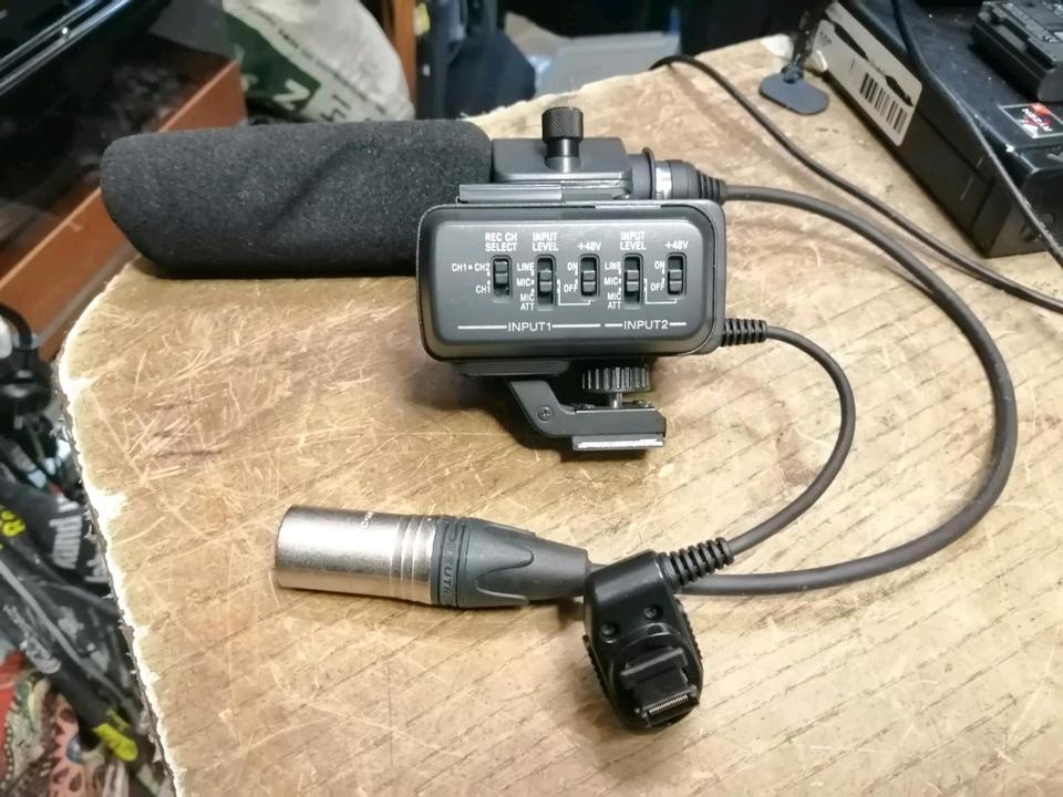 SONY ECM-NV1 Kondensator-Mikrofon + XLR-Adapter!!