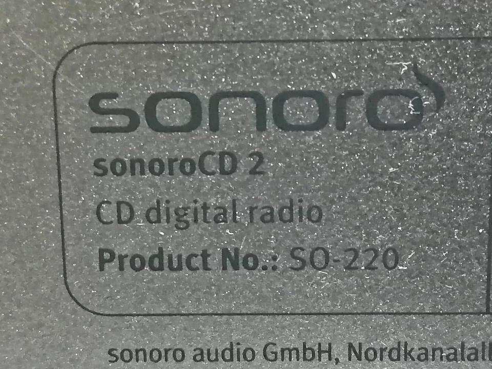 SONORO Qubo SO-220, CD/Radio/Bluetooth/DAB, guter Zustand!!!