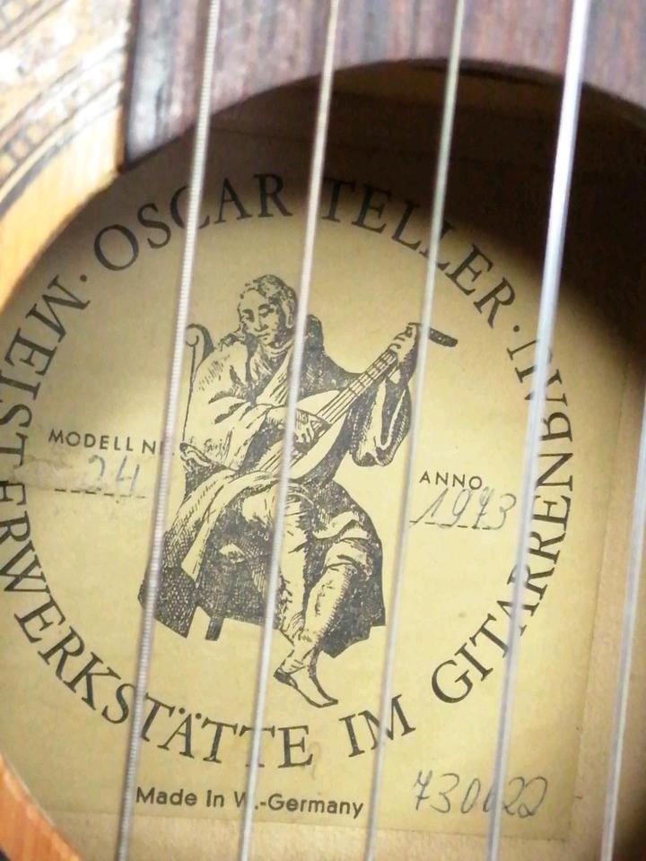 Akustik-Gitarre (made in Germany-Oscar Teller) 1973