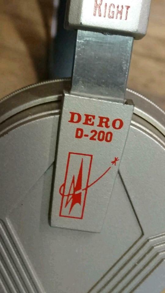 DERO D-200, Kopfhörer, Kabel mit 6,3 mm Klinkestecker, selten