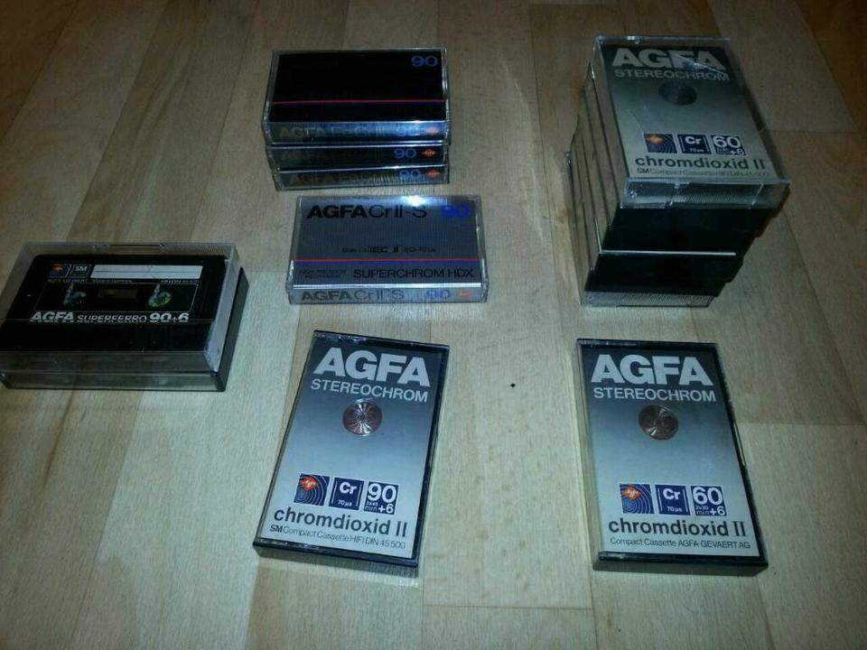 14 AGFA Audio-Cassetten; verschieden; gebraucht! Guter Zustand!