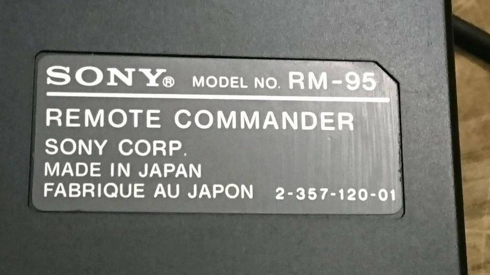 SONY RM-95 Remote Commander, Original-Fernbedienung mit Kabel