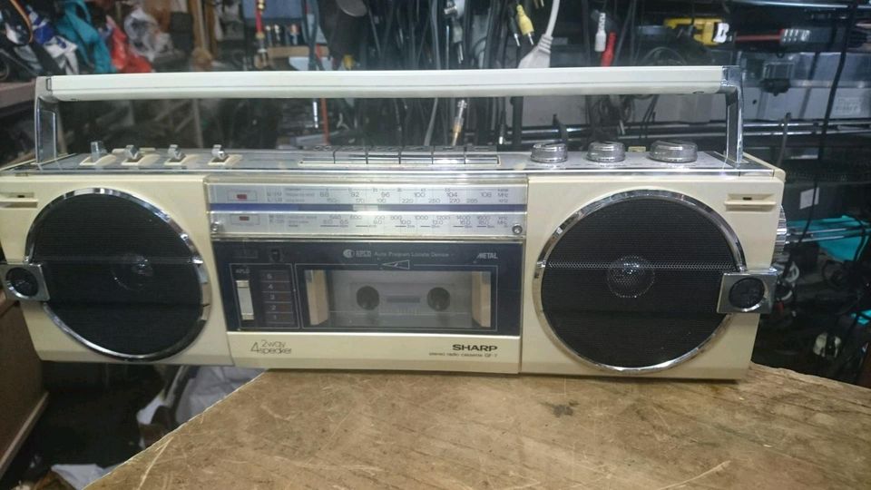 SHARP GF-7H, Radio-Cassettenrecorder, etwas DEFEKT!!!