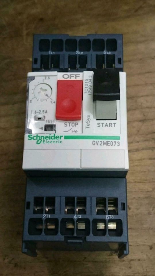 3 neue SCHNEIDER ELECTRIC GV2ME073, Motorschutzschalter NEU & OVP