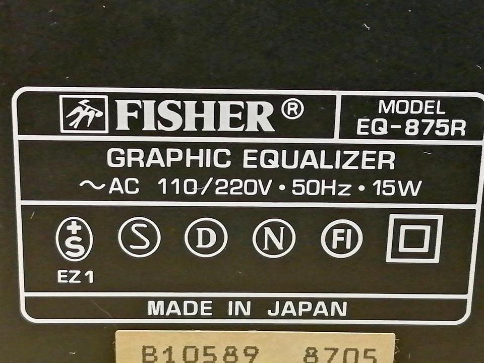 FISHER EQ-875R, Graphic Equalizer, guter Zustand!!