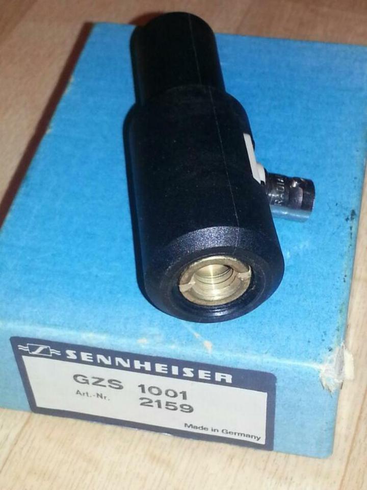 2 SENNHEISER GZS 1001; Stecker/Verlängerung für Mikrofone, NEU &