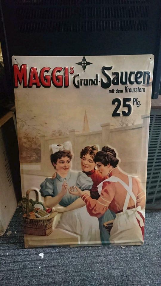 BLECHSCHILD MAGGIE'S Grund-Saucen mit dem Kreuzstern, toll