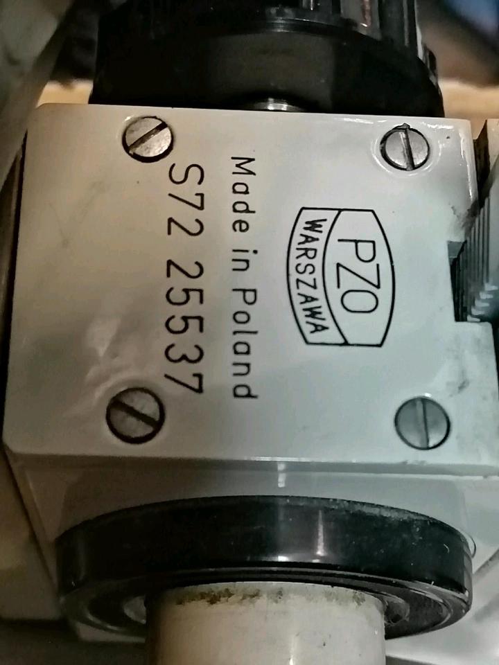 MIKROSKOP PZ0 WARSZAWA S72 25537, Lampe mit Kabel FEHLT!!