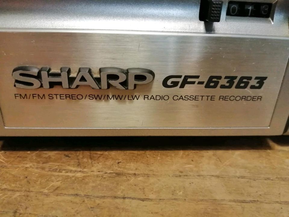 SHARP GF-6363H, Radio-Cassetten-Recorder