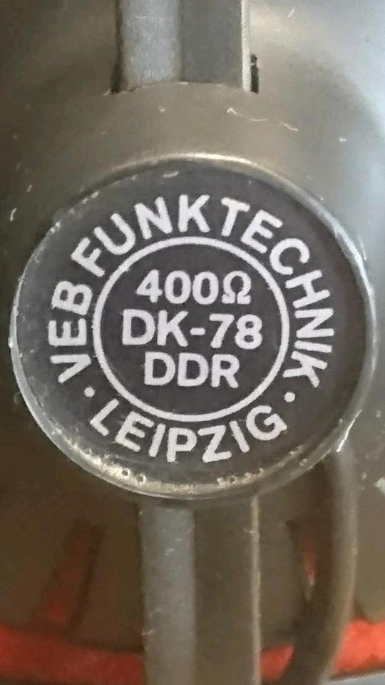 RFT DK-78, Kopfhörer, 400 Ohm, 5poliger Stecker!