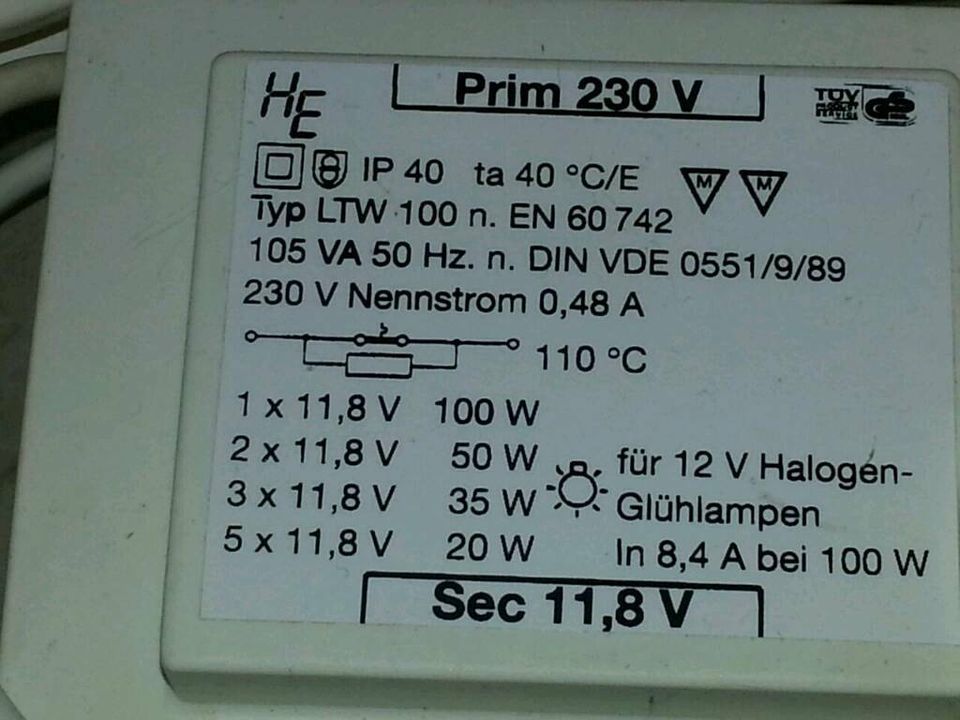 3 Transformatoren für Halogen-Glühlampen, neue + gebrauchte!