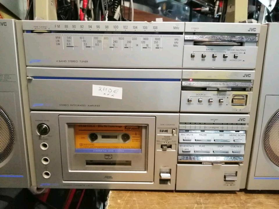 JVC PC-A5L, Radio-Cassetten-Recorder/Ghettoblaster, DEFEKT!!!