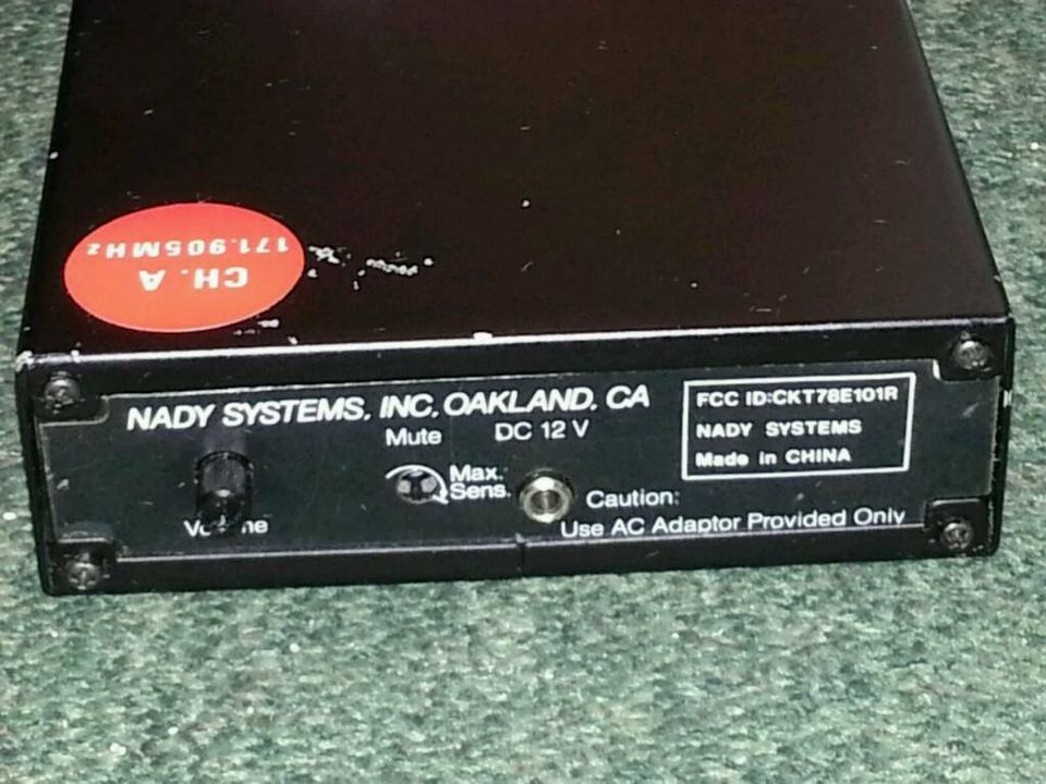 NADY 101 VHF, 2 Stück, wireless System Receiver, nicht getestet!