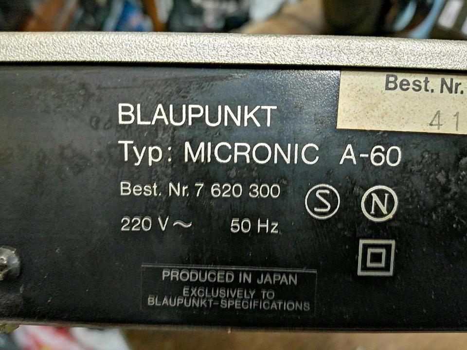 BLAUPUNKT MICRONIC A-60, Amplifier/Verstärker, guter Zustand!!!