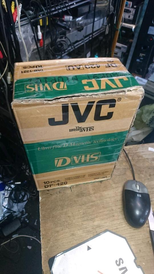 JVC DF-420 D-VHS Digital Videocassetten, 1 Karton/10 Stück - NEU!