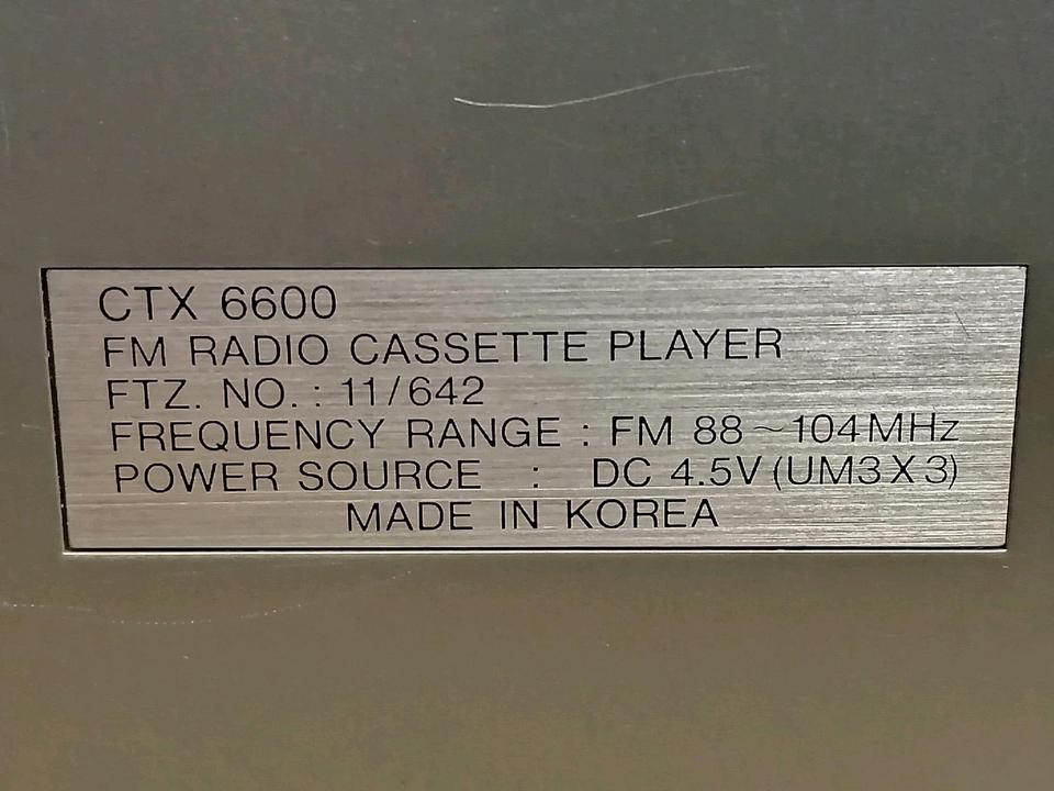 CTX 6600, Walkman, etwas DEFEKT!!!