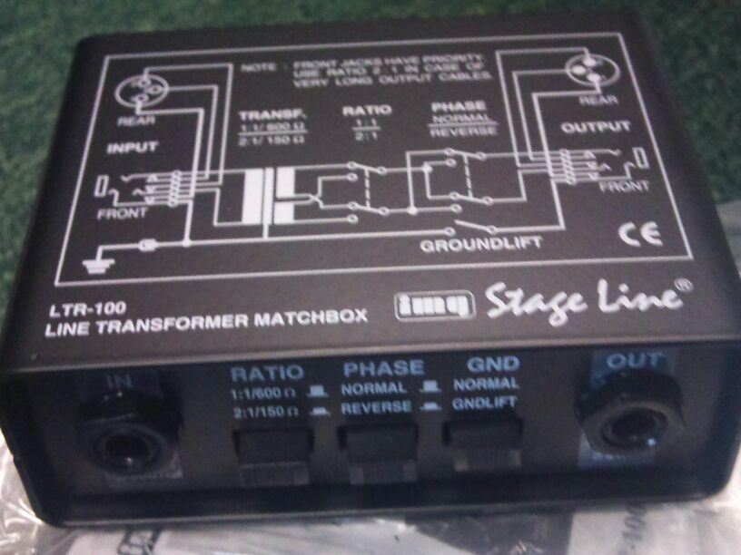 2 img Stage Line LTR-100; Line Transformer Matchbox; NEU &OVP!