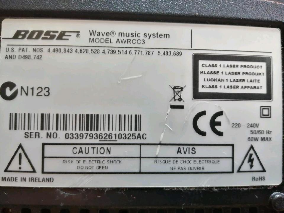 BOSE Wave Music System AWRCC3, DEFEKT!!!