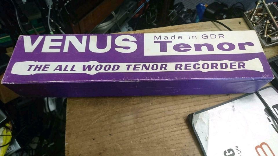 VENUS Tenor, Holz-Flöte, made in GDR, mit Originalkarton