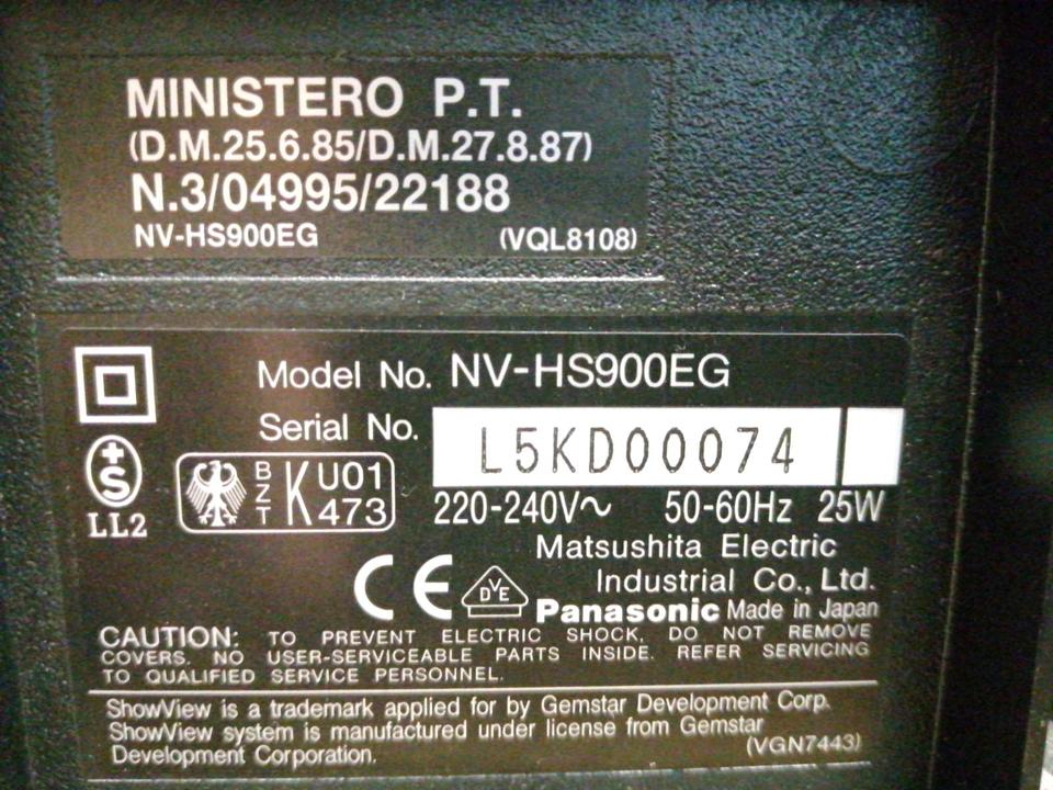 PANASONIC NV-HS900EG, Videorecorder, DEFEKT!!!