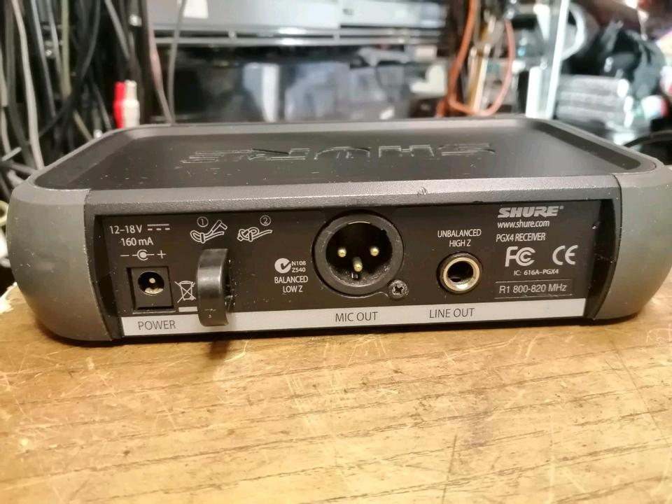 SHURE PGX4 Receiver mit Original-Adapter, OHNE Mikrofon!!!