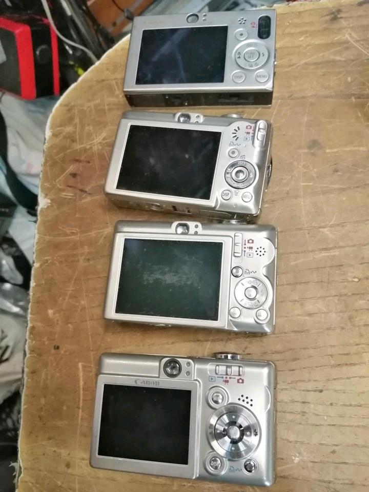 CANON IXUS 70/60/55 und 40, 4 Digital-Kameras, DEFEKT!!!