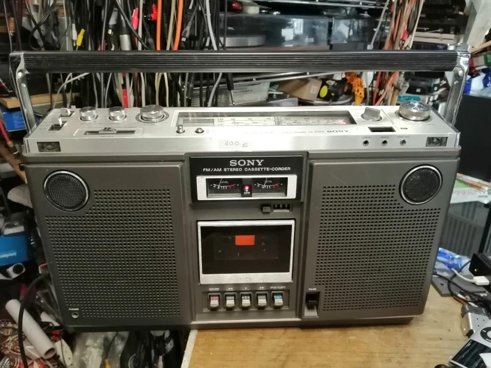 SONY CF-570S, Stereo Cassette-Corder 4 Bands, etwas DEFEKT!!