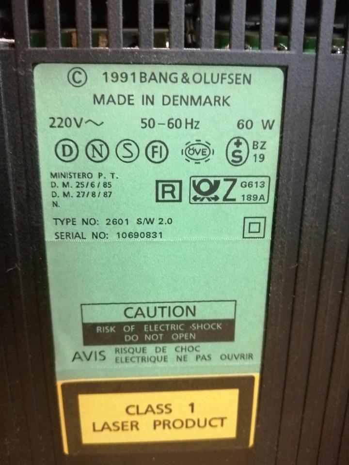 BANG & OLUFSEN BEOSYSTEM 2500, Musikanlage mit Boxen!!!