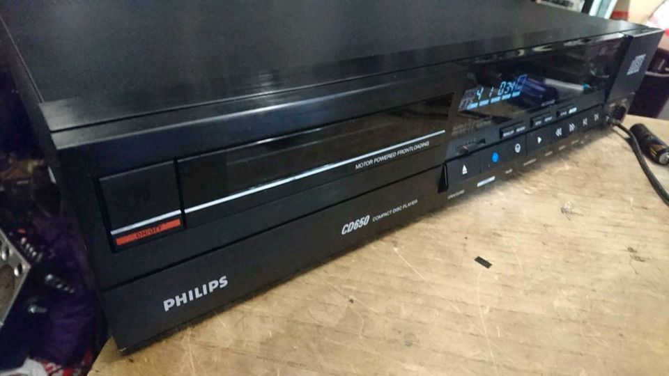 PHILIPS CD 650/00R, CD-Player OHNE Fernbedienung!