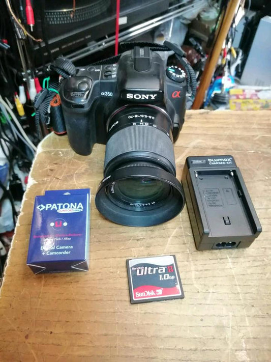 SONY ALPHA A350, Digital-Kamera + Objektiv und Zubehör!!