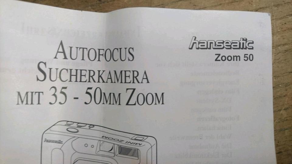 HANSEATIC ZOOM 50, Analog-Kamera, guter Zustand!