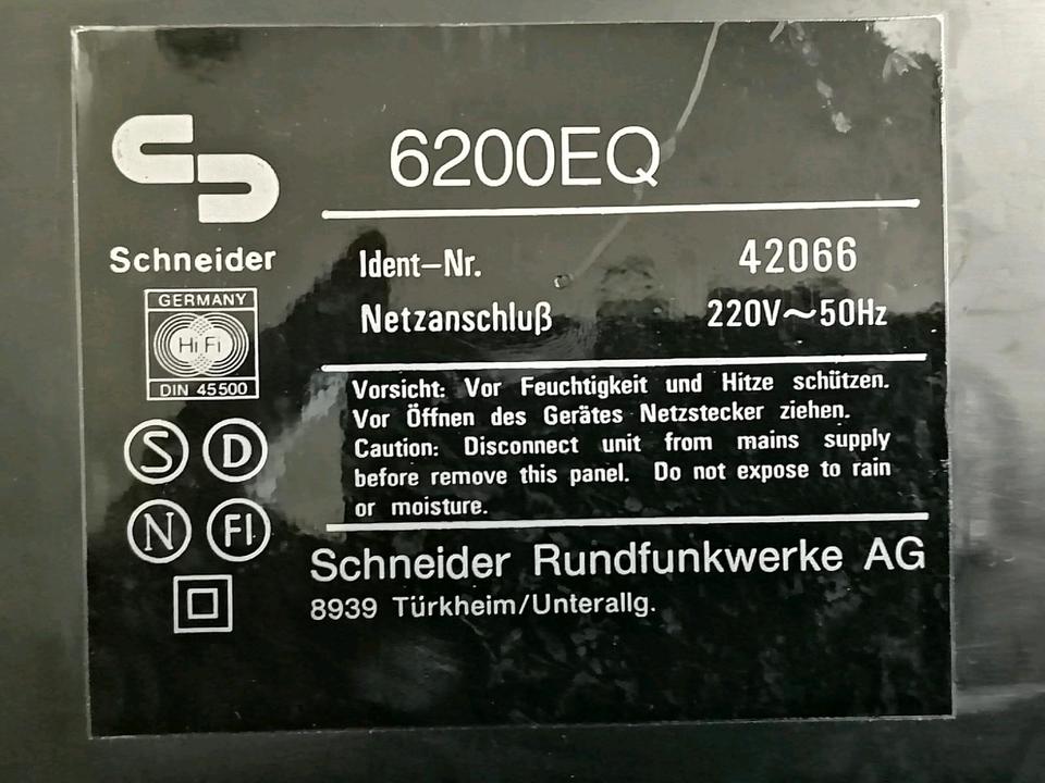 SCHNEIDER Concert 6200 EQ, Equalizer