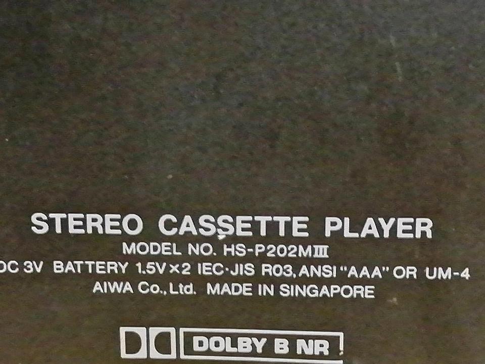 AIWA HS-P202MIII, Walkman mit Original-Adapter!!