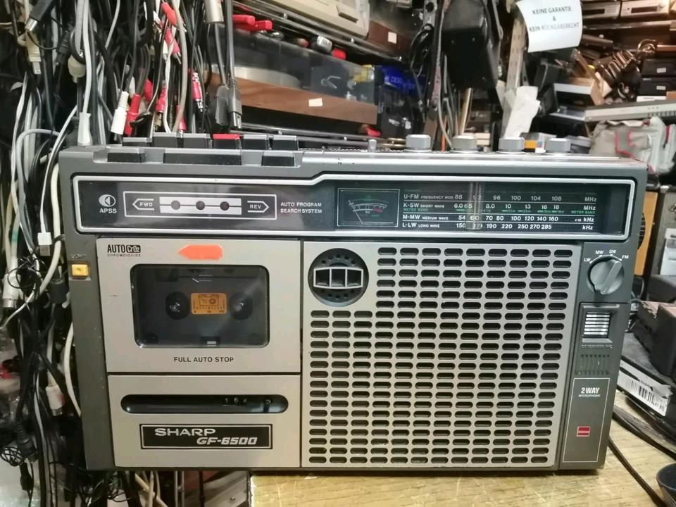SHARP GF-6500, Radio-Cassetten-Recorder, etwas DEFEKT!!