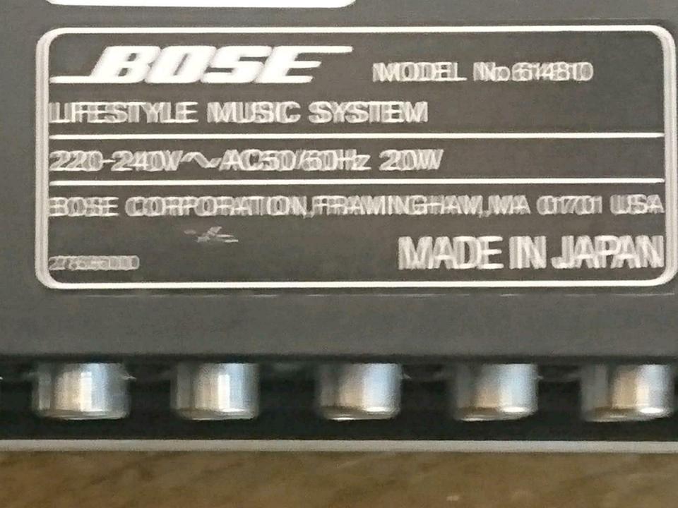 BOSE Model No. 614810, Lifestyle Music System, OHNE Fernbedienung