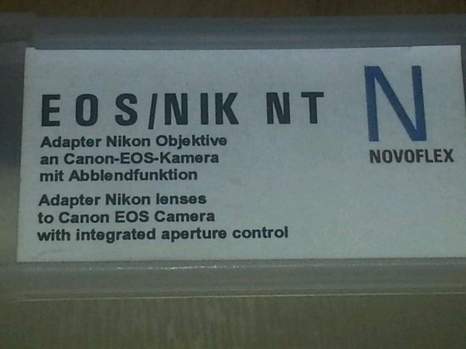 NOVOFLEX Adapter für CANON/NIKON, NEU & OVP!