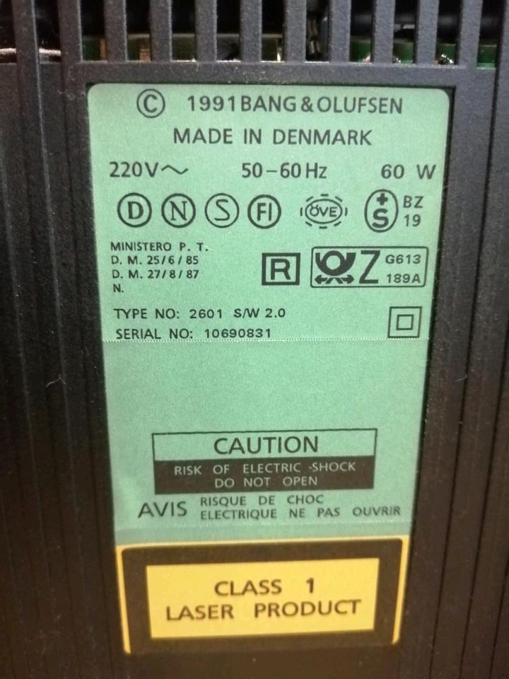 BANG & OLUFSEN BEOSYSTEM 2500, Musikanlage mit Boxen!!!