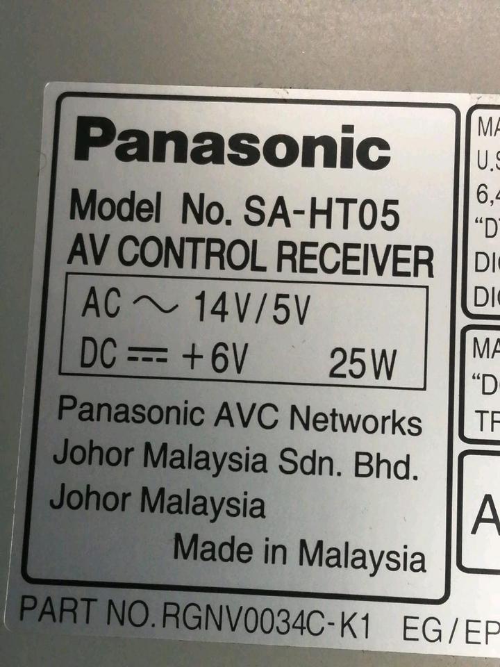 PANASONIC-Anlage, OHNE Fernbedienung, guter Zustand!!!