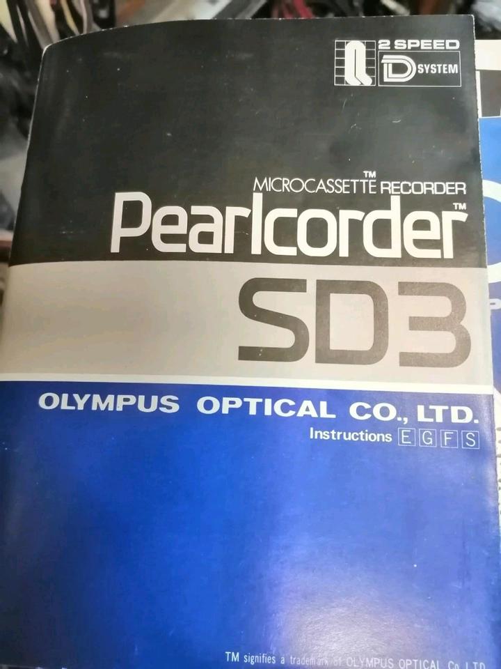 OLYMPUS Pearlcorder SD3, Micro-Cassettenrecorder, Zubehör, DEFEK!
